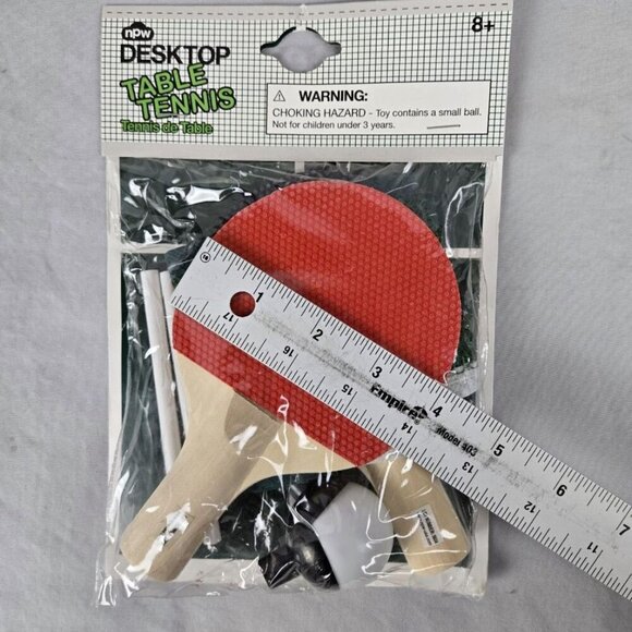 NPW Desktop Table Tennis Portable Ping Pong Paddle Tabletop Set New In Package - Picture 4 of 5